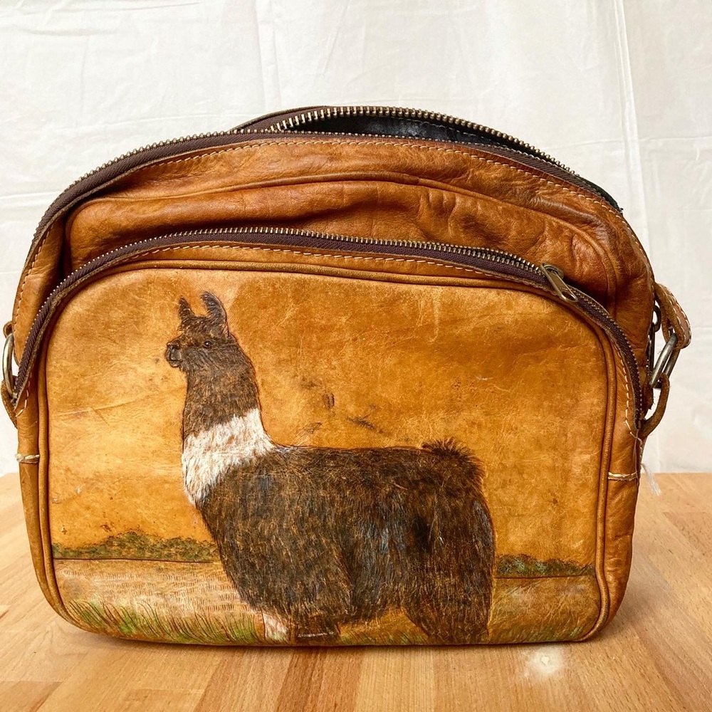 Vintage - Llama Satchel